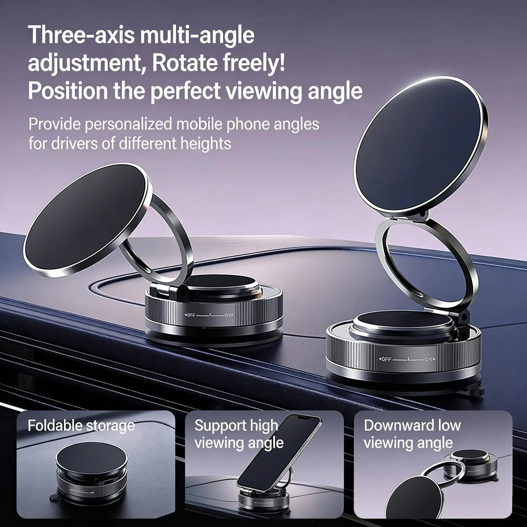 Foldable Magnetic Car Phone Holder – Easy & Secure